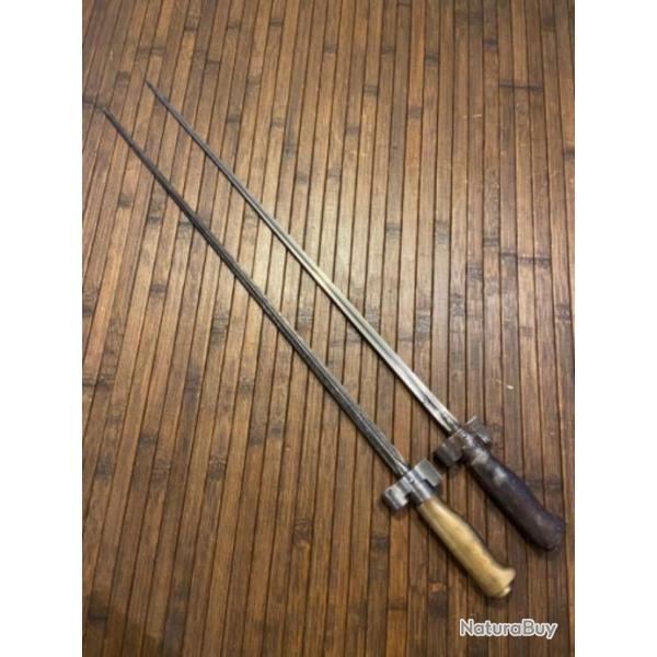 DUO DE BA�ONNETTE LEBEL 1886/93 M15 WW1