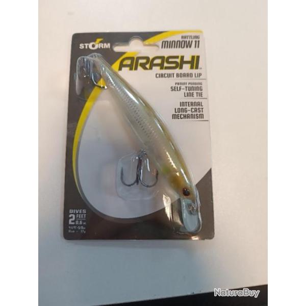 !! Leurre STORM ARASHI RATTLING MINNOW 11 AYU !!