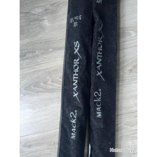 Canne a carpe mack2 xantor xs 10 pieds 3.5 lbs je vends les 2 ensemble