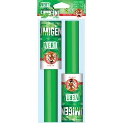 2X Fumig&egrave;ne &agrave; main Vert - "Le tigre"- Fum&eacute;e &eacute;paisse 45 secondes
