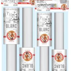 4X Fumig&egrave;ne &agrave; main Blanc - "Le tigre"- Fum&eacute;e &eacute;paisse 45 secondes