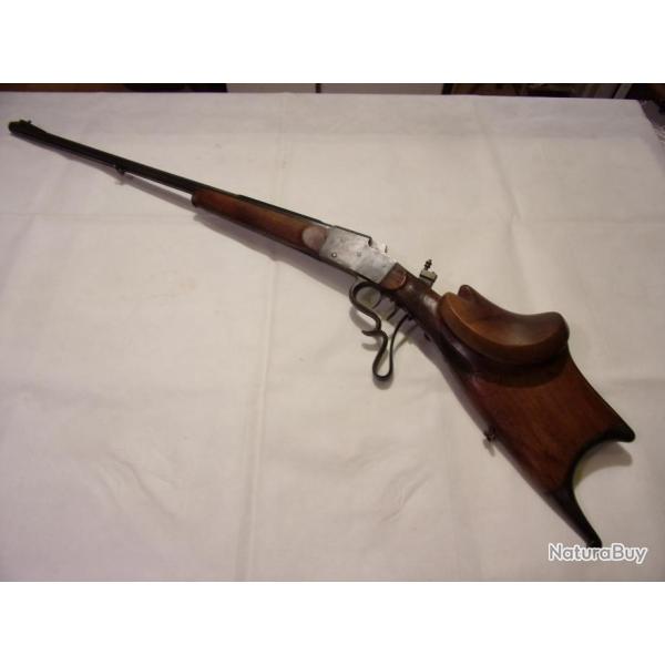 RARE carabine de tir allemande fin XIX�me modifi�e 4mm pour l'arm�e