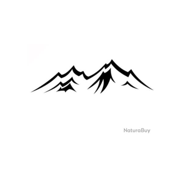 Autocollants Montagne  d�co voiture camping car ou autres noir ou blanc !