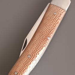 COUTEAU MASSU, manche BOIS, guilloch&eacute;.