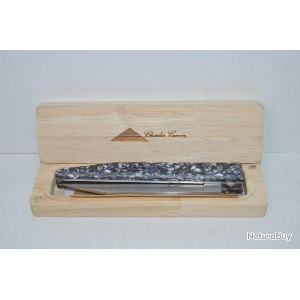 Couteau Charles Canon avec manche en coquilles de Moule