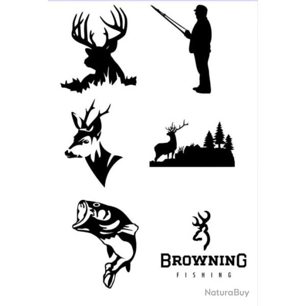 6 autocollants planche de 6 autocollants possible de faire d'autre modle