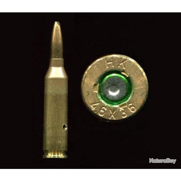 4.6 x 36 HK exp�rimental - balle cuivre biseaut�e - marquage : HK  4.6 x 36 - neutralis�e