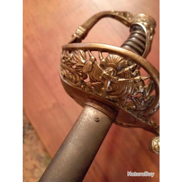 Sabre d officier d infanterie de marine Mle 1882.