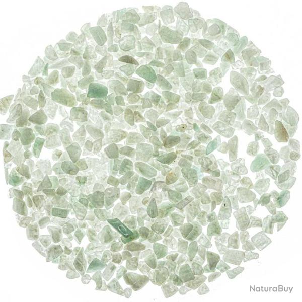 Mini pierres roul�es amazonite - 3 � 8 mm - 100 grammes