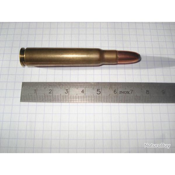 une cartouche de 8x60s de marque A.Quinsa ogive demi blind�e pour collection