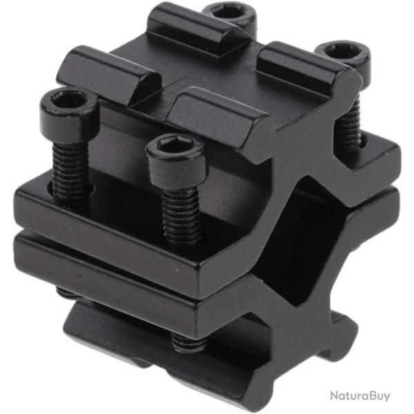 BAGUE SUPPORT DOUBLE RAIL PICATINNY / WEAVER 20 MM / 21 MM POUR FIXATION CANON DE 12 A 21 MM NEUF