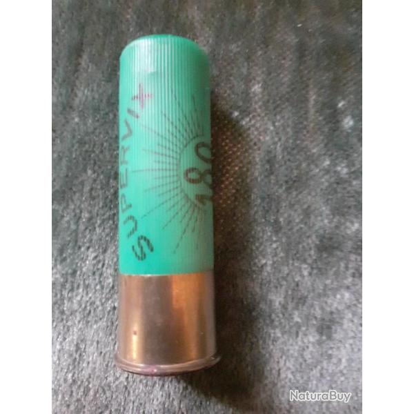 Une cartouche Gevelot SUPERVIX 180  cal. 16 plb no 4 ou no 5  tbe