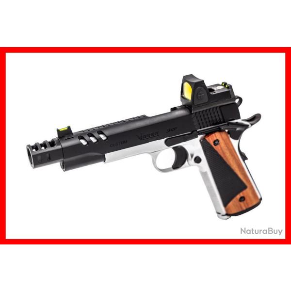 PACK GBB GAZ VORSK CS DEFENDER PRO MEU NOIR / SILVER + BDS + 2 CHARGEURS