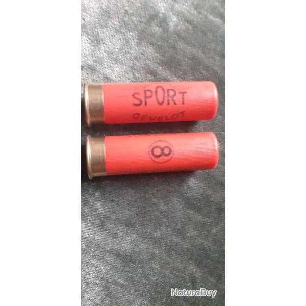 Une cartouche Gevelot SUPERVIX Sport  cal. 16 plb no8