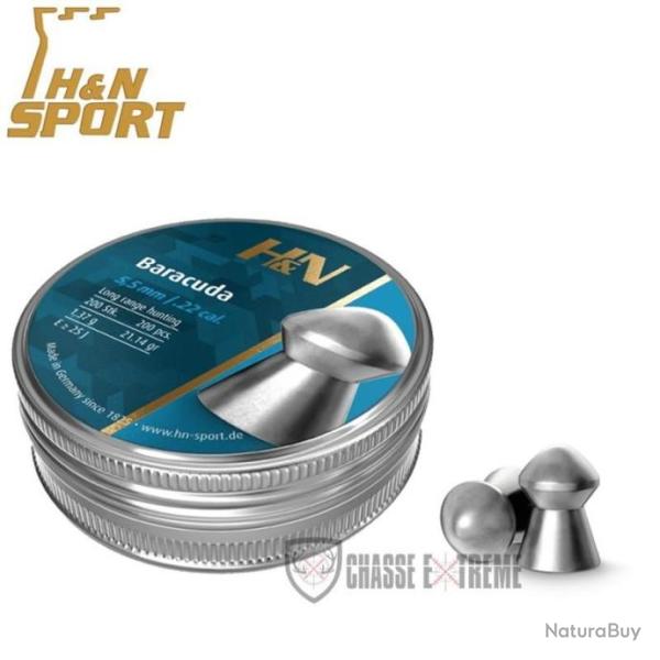 200 Plombs H&N Sport Baracuda Cal 5.5 mm