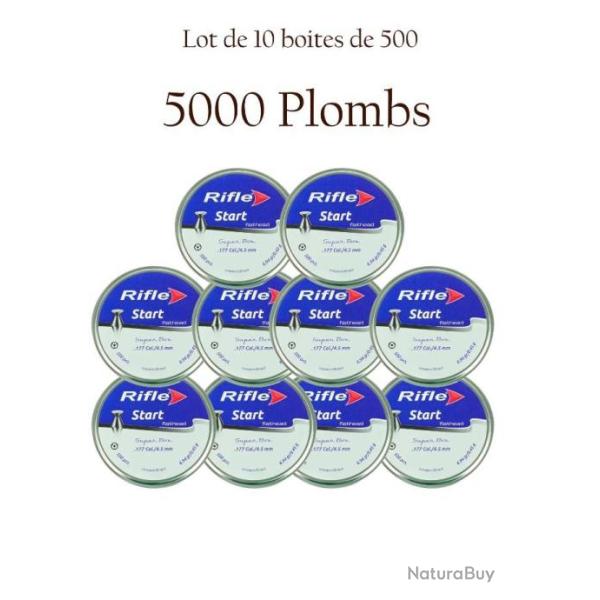 Plombs t�te plate 4.5 Rifle Start lot de 10 EXCLUSIVITE !!