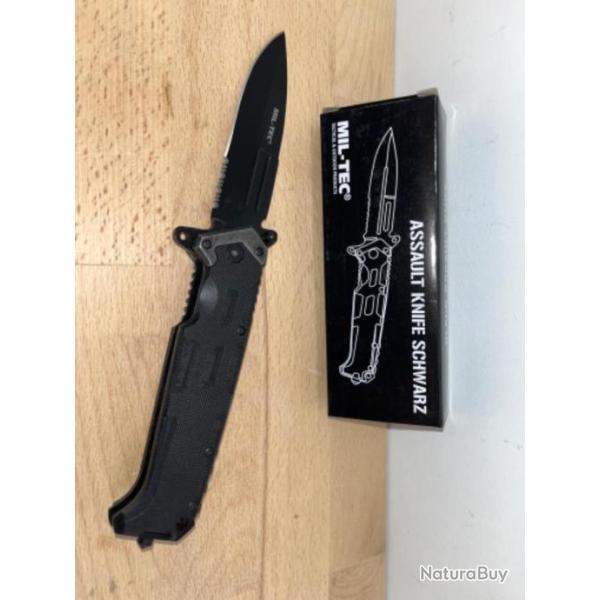 Couteau Assault noir