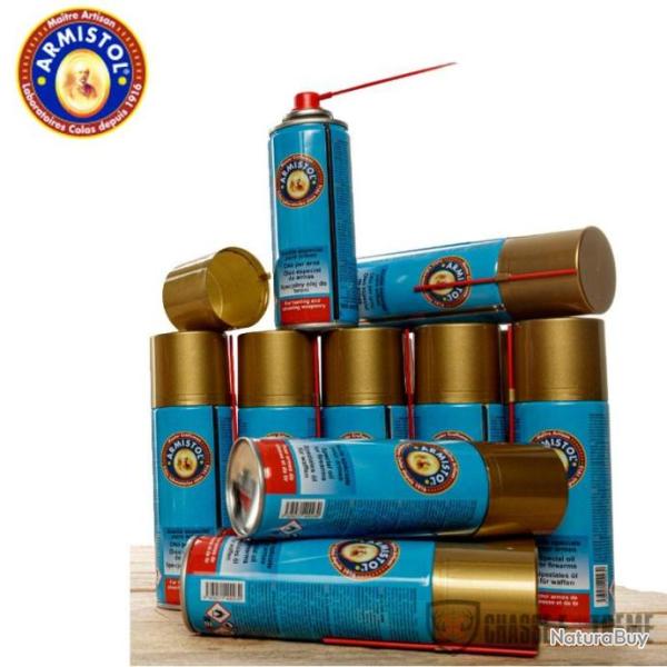 Pack de 12 A�rosols d'huile ARMISTOL pour Arme