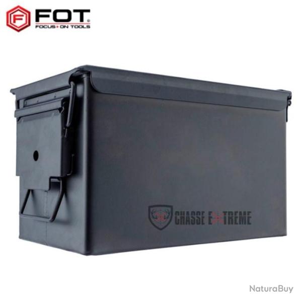 Caisse Munition FOT M�tal Cal 50 Noir 33x18x23 cm