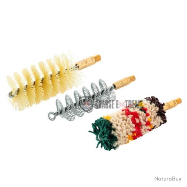 Set de Trois Brosses Spirales pour Armes a Canon Lisse Cal 12