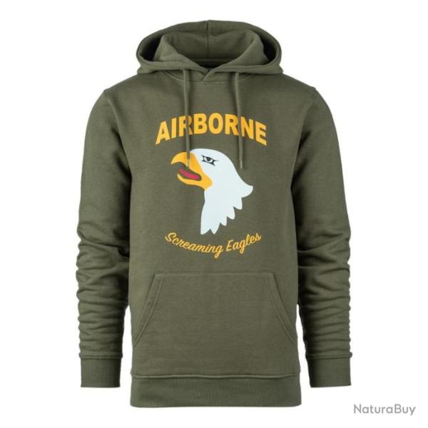 Sweat � capuche 101st Airborne Eagle Couleur Kaki
