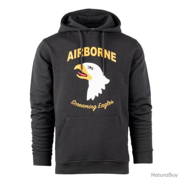 Sweat � capuche 101st Airborne Eagle Couleur Gris fonc�