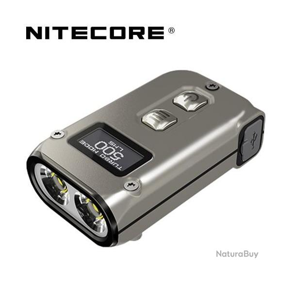 Lampe Torche Titane Nitecore Tini 2 Ti - 500Lumens - rechargeable �cran Oled
