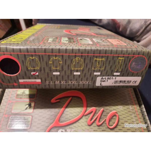 Sweet short thermoactive underwear duo skin GRAFF 901-1 taille L