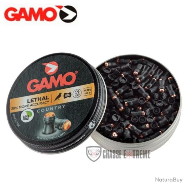 100 Plombs GAMO LETHAL More P�n�tration Cal 4,5 mm