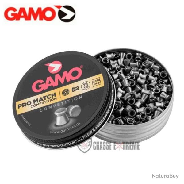 500 Plombs GAMO Pro Match Comp�tition Cal 4,5 mm