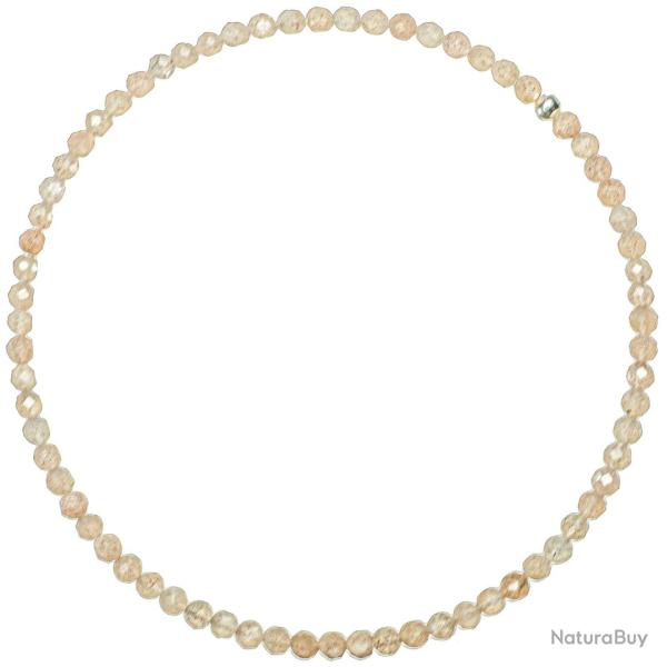 Bracelet en pierre de soleil - Perles facett�es ultra mini