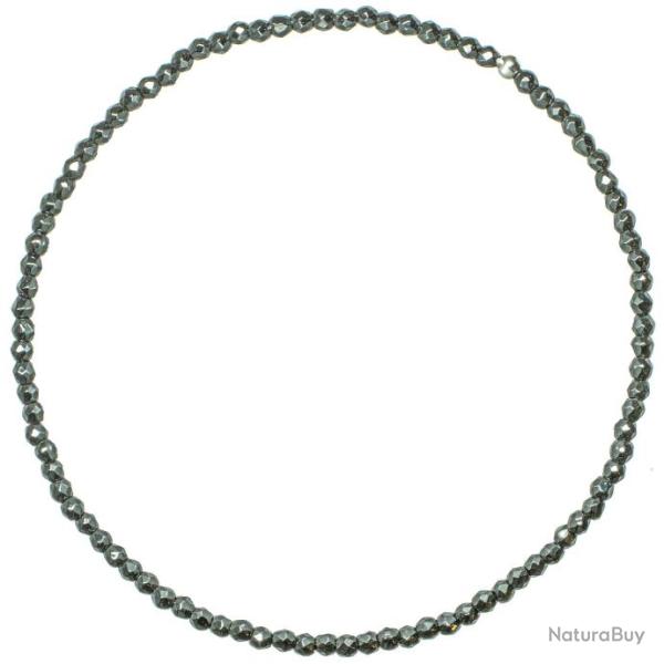 Bracelet en h�matite - Perles facett�es ultra mini