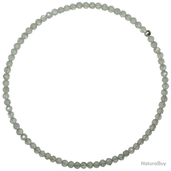 Bracelet en labradorite - Perles facett�es ultra mini