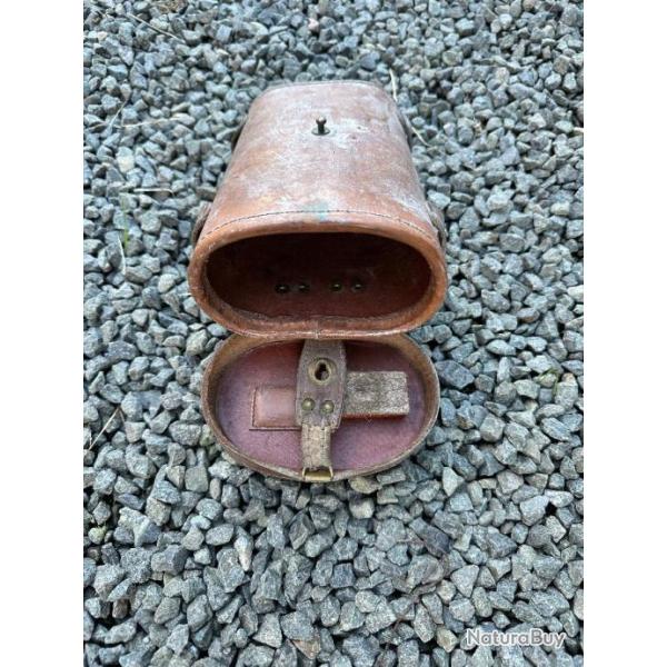 APX 806, BOITE DE TRANSPORT CUIR NATUREL