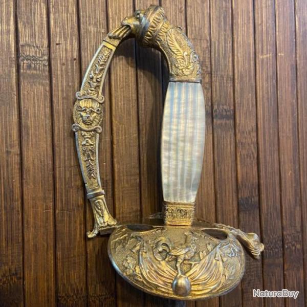 �P�E D'OFFICIER AUX ARMES DE LA FRANCE PLAQUETTES EN NACRE