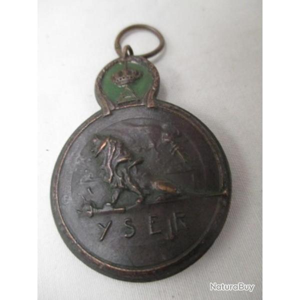 m�daille  belge   sans ruban  YSER  - tr�s bon �tat