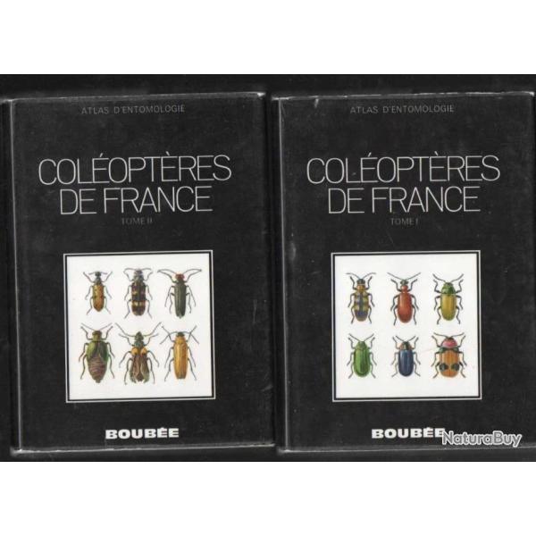 atlas des col�opt�res de france , belgique, suisse  tome I & II entomologie de luc aubert
