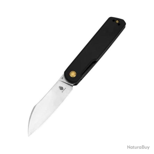 Couteau Kizer Cutlery Klipper Black Lame Acier CPM-3V Manche Aluminium IKBS Linerlock Clip KIV3580C1