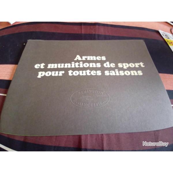 Livret publicitaire Remington armes et munitions de sport