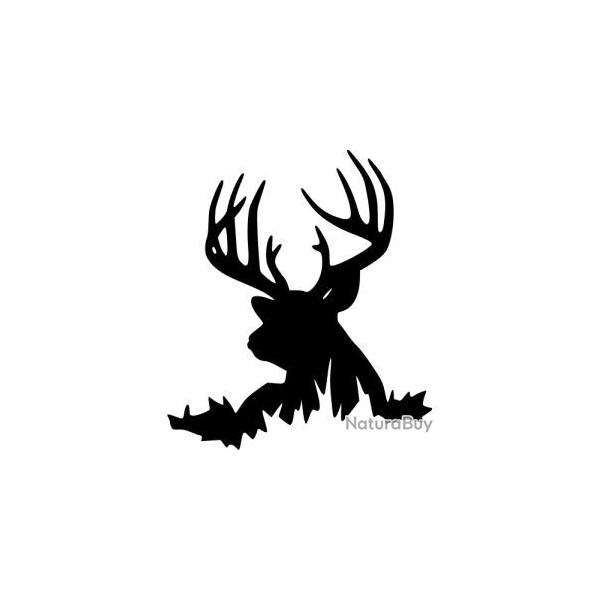 1 x Autocollants 1Euro sans rserve motif cerfs biche   pose voiture verre plastique ect ...taille.3
