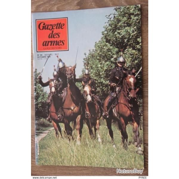 GAZETTE DES ARMES N� 98 1981 SABRE AU COMBAT BANGE PA MOD 50 RUGER SUPER BLACKHAWK