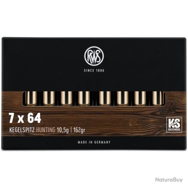 RWS CAL. 7X64 KS 165 grains-10,5g X20