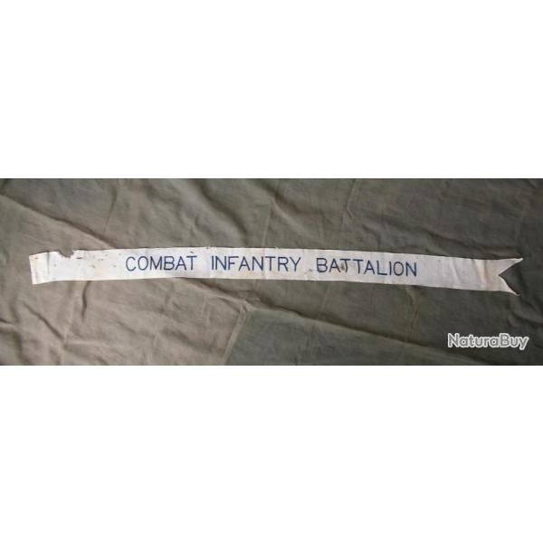 WW2 US CRAVATTE DE DRAPEAU AM�RICAIN MILITAIRE " COMBAT INFANTRY BATTALION " RARE
