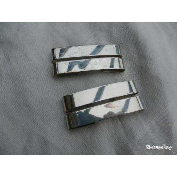 galons mtalliques lieutenant couleur argent