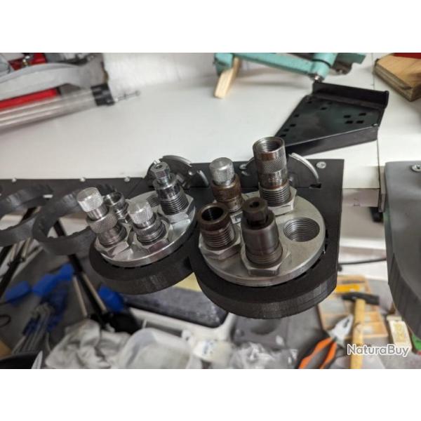 Support tourelle Lee 2x 5 Holes turret + shellplate load master � accrocher