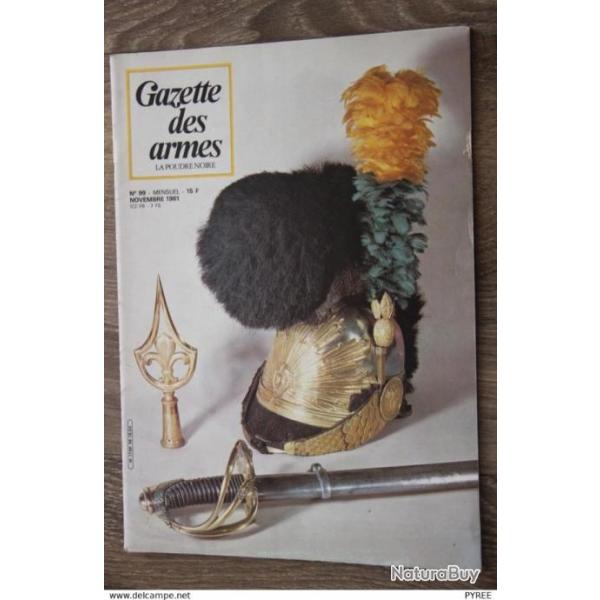 GAZETTE DES ARMES N� 99 1981 FM BREN ARMES BLANCHES RESTAURATION 1814 1830 REVOLVER SAUER ET SOHN FU