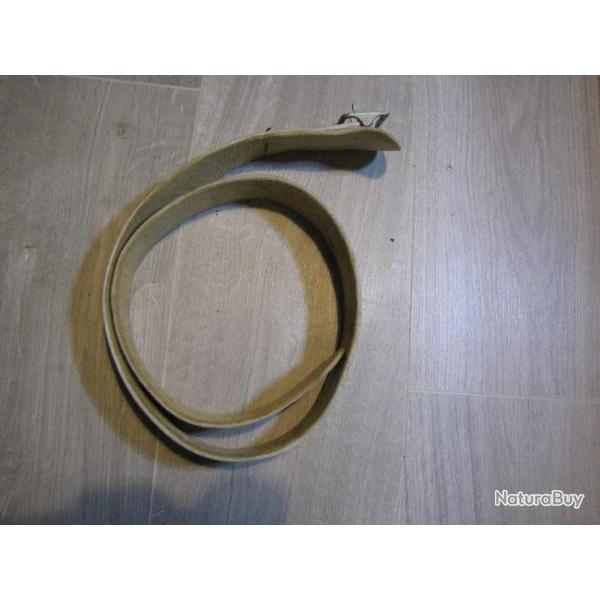 Ceinturon CUIR  BLANC  Gendarmerie /Police