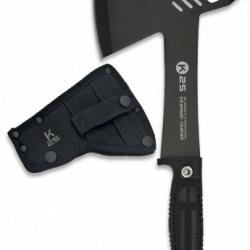 Hache tactique K25 en Acier avec rev&ecirc;tement Titane 31,5cm