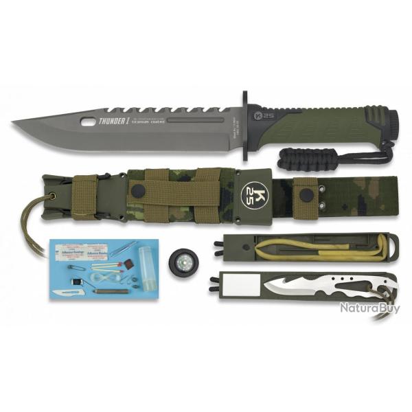 Couteau K25 Thunder I. Camo ESP. L 19.8