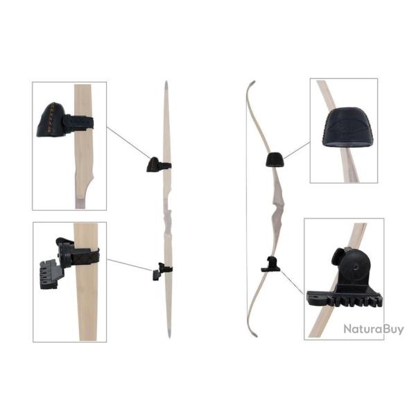 CARQUOIS ARc TRADITIONNEL 5 FLECHES CUIR NOIR